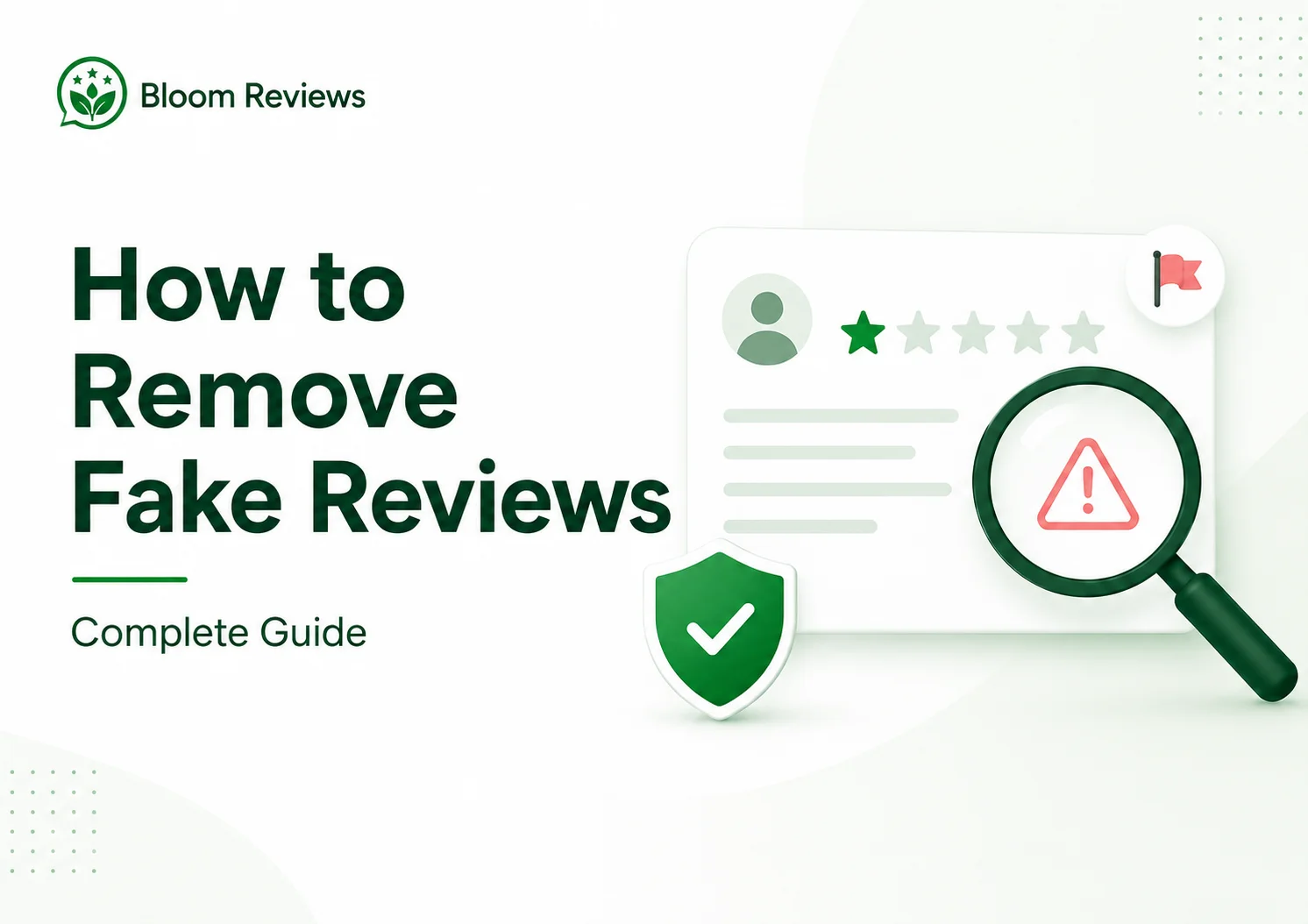 How to remove fake reviews